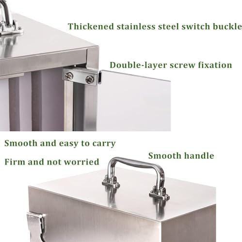 Stainless Steel Phone Locker Cabinet - Secure, Portable Storage Solution for Schools & Offices - Durable, Easy-to-Carry Organizer for Mobile Devices