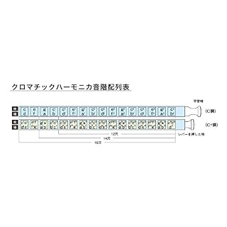 Suzuki Harmonica chromatique série Fabulous 16 trous F-64C (alignement croisé) - Les Beatles, Paul McCartney, John Lennon, RIngo Starr, George Harrison Suzuki Harmonica chromatique série Fabulous 16 trous F-64C (alignement croisé) – Image 5