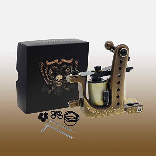 Coil Tattoo Machine Brass Frame 10 Wrap Coils From Thomas(Shader)