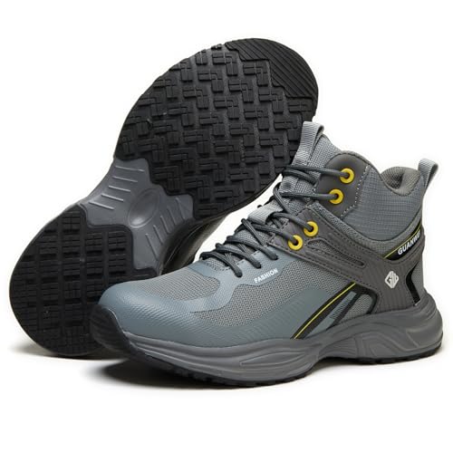 Image of Nutropa Steel Toe Boots for Men Women, Lightweight Work & Safety Shoes Outdoor Protection Footwear Puncture Proof Industrial and Construction Shoes