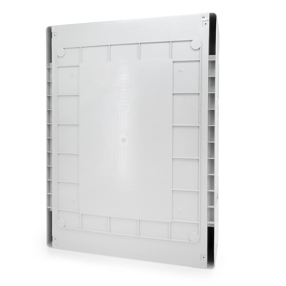 Armario de distribución ABS con cerradura puerta con junta perimetral 600 x 800 x 260 cm, carcasa industrial IP65 con placa de montaje galvanizada