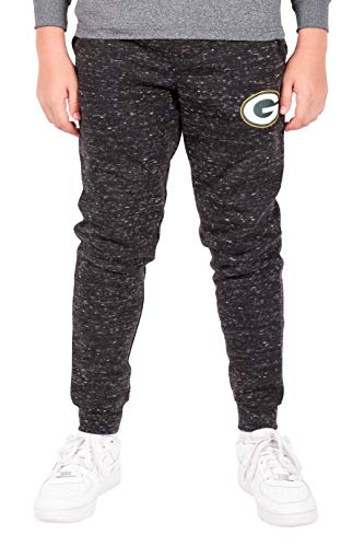 Ultra Game Boys' NFL Black Snow Fleece Jogger Sweatpants