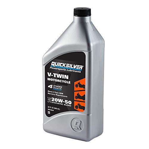 Aceite Sintético Quicksilver 20W-50 para Motocicleta 1 Quart miniatura 3