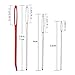 Mayboos 37 Pcs Huge Crochet Hook Set,9 Pieces Large Eye Blunt Needles,12mm-25mm Large Size Yarn Crochet Hooks Needles for Handmade DIY DIY Crafts, Carpets, Scarves