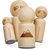 Snow Topped Mountains Rubber Stamp for Stamping Crafting Planners - 1/2 Inch Mini