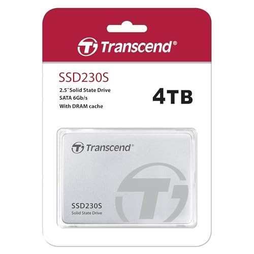 Image of Transcend 4TB 2.5 inch SATA III 6Gb /s SSD230S Internal (SSD) Solid State Drive, 3D NAND Flash, 5 Yrs. Warranty - TS4TSSD230S