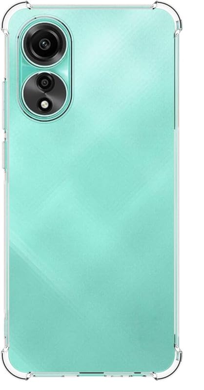 Image of for Oppo A18 4G Case,Phone Case Clear Transparent Reinforced Corners TPU Shock-Absorption Flexible Cell Phone Cover for Oppo A18 4G - Transparent