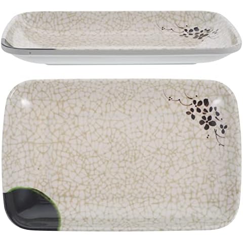 DOITOOL Sushi-Teller, rechteckig, flach, japanischer Stil Cover
