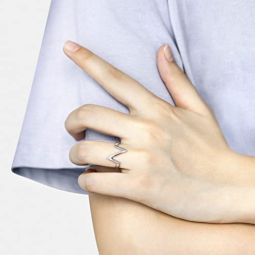 Bague argent véritable l'Éclair taille 51 éclat prestigieux