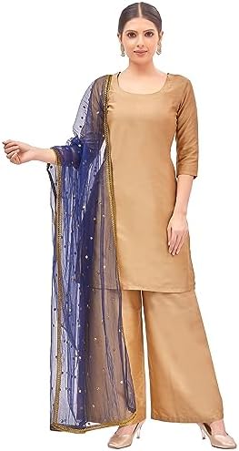 Studio Shringaar Women's Net sequence Embroidered Full Size Dupatta