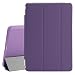 Besdata PT25_26 Ultra Thin Magnetic Smart Cover & Clear Back Case for Apple iPad Mini 2 / Mini 3 with Screen Protector, Cleaning Cloth and Stylus - Purple