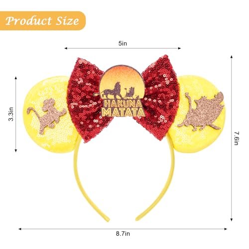 Image of FANYITY Mouse Ears, Sequin Mouse Ears Headband for Boys Girls Women Halloween Birthday Party