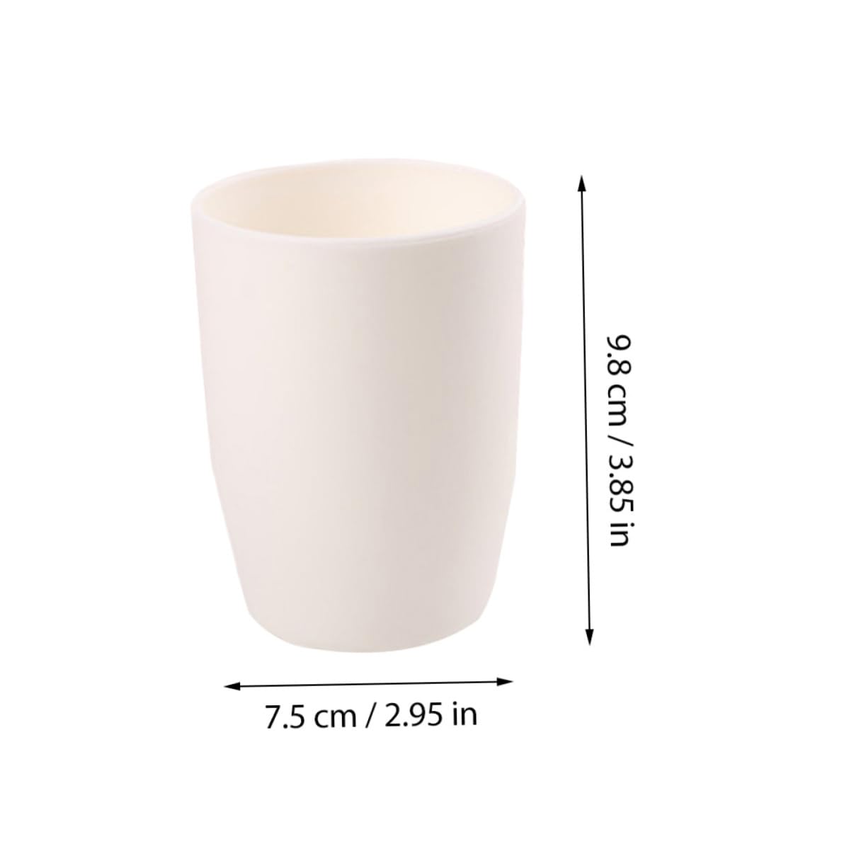 Hohopeti Reusable Cups Round Mouthwash Cup 201-300ml Plastic Perfect for Toothbrush Holder Toothpaste Beauty Accessories