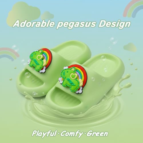 Image of Kids Cloud Slides Boys Girls Slides Non-slip Summer Beach Pool Shoes EVA Girls Everday Slip on Slide Sandals Garden Slippers Bathroom Shower Shoes