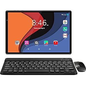 LNMBBS Tablet 10 Zoll 4G LTE + 5G WiFi, Android 10.0 mit Tastatur, 1920*1200 FHD, 13MP+5MP Kamera, Octa-core Prozessor…