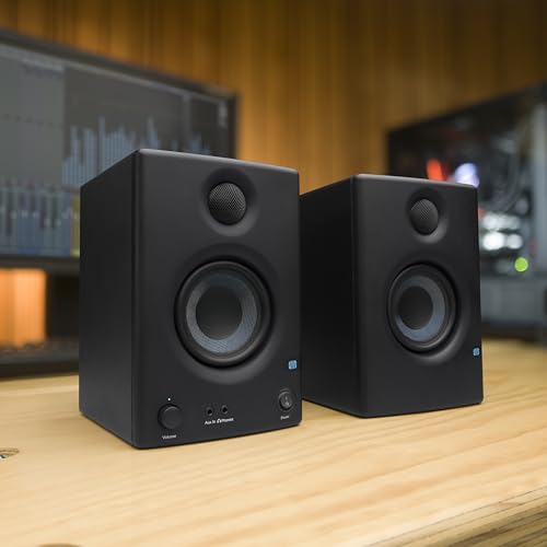 Image of PreSonus Eris E3.5-3.5 inch Near Field Studio Monitors (Pair) - Powered Desktop Speakers for Music Production, Studio-Quality Recording, and Active Media Reference