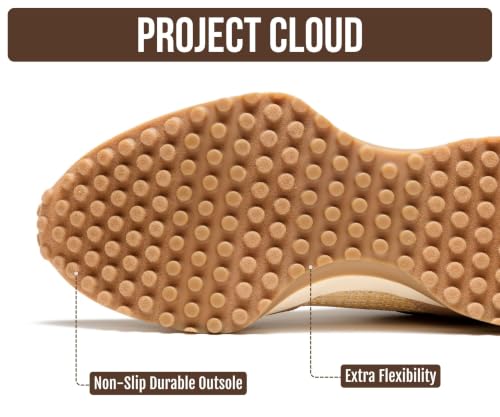 Image of Project Cloud Trendy Fashion Sneakers for Women 2026 - Memory Foam and Non-Slip Comfortable Casual Ladies Shoes for Womens Fashion Sneakers - Lightweight Lace-up Shoes (Lecco)