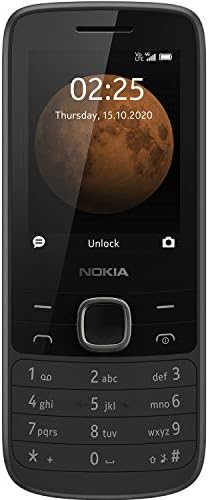 Nokia 225 4G 2.4-Inch UK SIM-Free Feature Phone (Dual SIM) โ Black