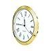 Hicarer 1.8 Inch (45 mm) Clock Insert Fit Diameter 1.6 Inch (40 mm) Hole, Roman Numerals (Gold Bezel)