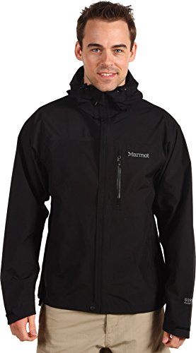 Marmot Men's Minimalist Lightweight Waterproof Rain Jacket, Black, Medium