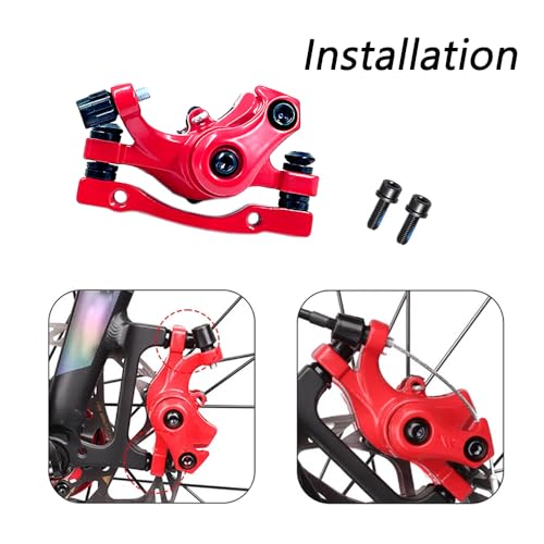 image for LOOEEL 1 Pair Bike Mechanical Disc Brake,Universal Front and Rear Mech