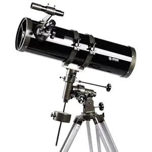 Space Voyage 130EQ Newtonian Telescope for Deep Sky Objects Galaxies Nebula, Planets, Moon and Astrophotography with Smartphone Adapter and Moon Filter