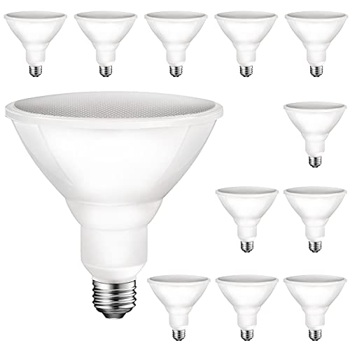 Energetic 1250LM Outdoor Par38 Led Flood Light Bulb, 13.5W=100W, Dimmable, 3000K Warm White, CRI90, E26 Base, Waterproof Led Spotlight Bulb, UL Listed (6 Pack)