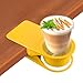 Produktbild Supercope Trinkbecherhalter-Clip, für Stuhl, Tisch, Flasche, Tassenständer, Glasklemme, Aufbewahrung, Untertasse, Clip, für Wasser, Kaffee, Tasse, Untertasse, Clip, Design Zuhause und Büro, Gelb