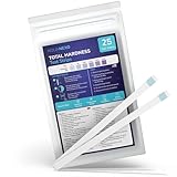 AQUANEXO 25 Wasserhärte Teststreifen Testkit für Zuhause, Wasserhärte messen, Wassertester Trinkwasser mit Farbskala, Wassertest Aquarium Zubehör, Pool Teststreifen als Pool Zubehör
