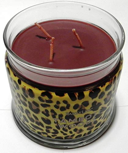 Drei-Docht-Duftwachsglas von PartyLite 'Leo-Print Tamboti-W&auml;lder' (siehe Produktbeschreibung unten)