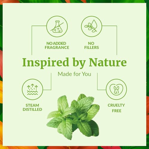 SVA Organics 100% Natural Peppermint Essential Oil ââ‚¬â€œTherapeutic Grade Aromatic Oil, 4 Fl Oz with Dropper | Natural Aromatherapy Oils