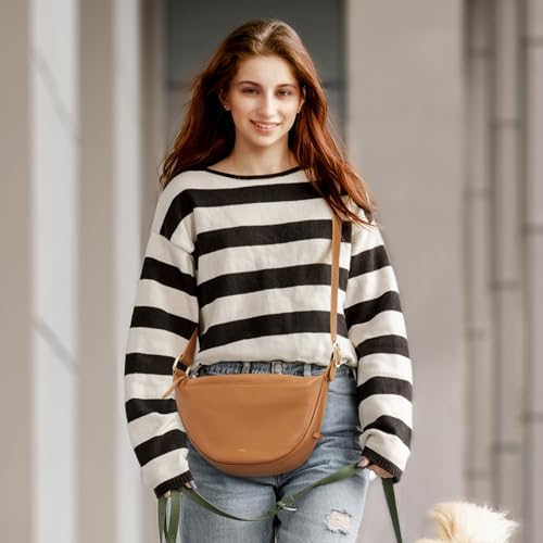 Kattee Leather Crossbody Purses for Women, Small Sling Bag, Women's Shoulder Handbags with Adjustable Strap3