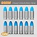BOOLIT EYE Pro 9mm Safety Trainer Cartridge Dummy Rounds/Dry Fire Training Snap Caps, 12Pcs