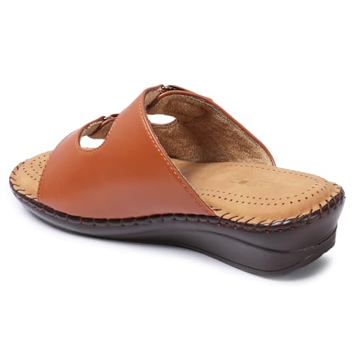 Image of Vendoz Women Doctor Sole Comfortable Beige Sandals