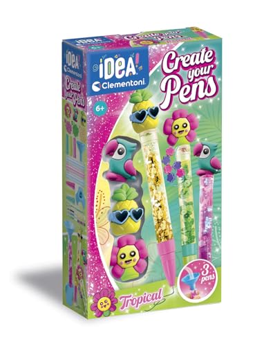 CONTENUTO DEL GIOCO: 3 penne, 4 inchiostri di diversi colori, 3 personaggi, manuale illustrato e tutti gli strumenti per realizzarle