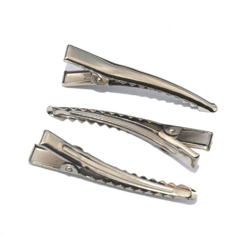 25 Curved Single Prong Alligator Hair Clips w/Teeth