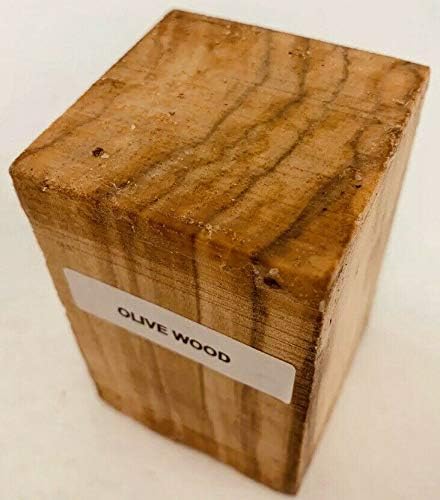 Beautiful Olivewood Turning Blanks, Suitable Turning Blank Squares for Wood Turning (1, 3 X 3 X 6)