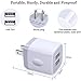 FiveBox Charger Block, USB Wall Charger, 3Pack Dual Port 2.1Amp Fast Charger Brick Base Adapter Charging Cube Plug Box for iPhone 16e 16 Pro Max 15 14 13 12 X 6 6S 7 8 Plus, iPad, Samsung, Android
