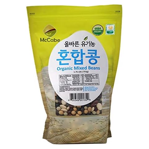McCabe Organic Mixed Bean - Organic Dried Beans | Rich with Fiber & Minerals | USDA and CCOF Certified | Packed in USA | 1.75Lbs Cover
