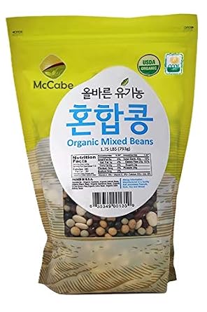 McCabe Organic Mixed Bean - Organic Dried Beans | Rich with Fiber & Minerals | USDA and CCOF Certified | Packed in USA | 1.75Lbs