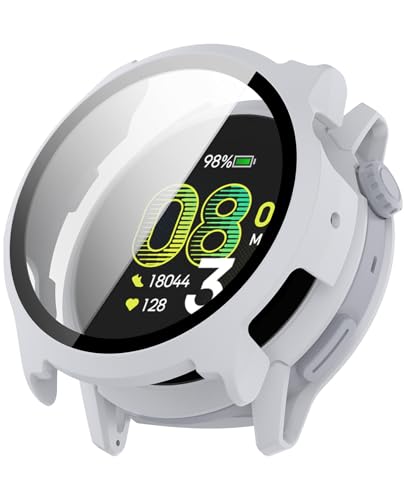 For COROS PACE 4 �p �P�[�X YAJOJO �ی� �K���X�t�B���� ��̌^ �J�o�[ �X�}�[�g�E�H�b�` 3D�Ȗʋ����t�B���� �����G�b�W�^�b�` �h�C�菝 �h�Ռ� �����h�~ �S�ʕی� ���E�ȒP �y�O���[�z