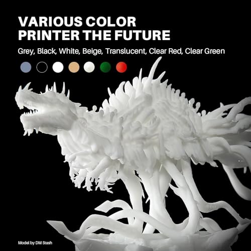 Image of ELEGOO ABS-Like Resin 3.0+, Upgraded 3D Printer Photopolymer Resin, Higher Heat-Resistance Fast Curing High Precision Non-Brittle, Smoky Black 2000g