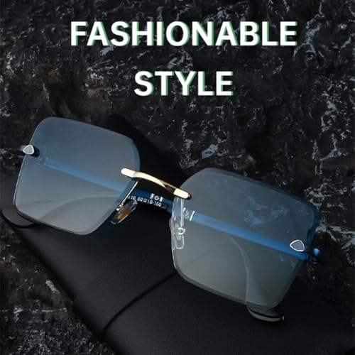 Lunettes de soleil sans monture à haute protection UV et branches légères - 3