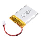 uxcell Power Supply DC 3.7V 1000mAh 853040 Li-ion Rechargeable Lithium Polymer Li-Po Battery