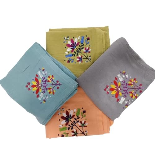 Nursing Scarf for Breastfeeding Mom Made with Viscose Cotton (Blue)-image-22