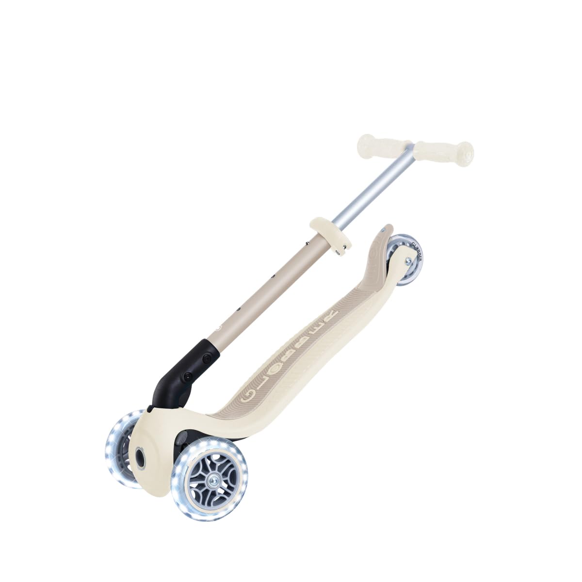 GLOBBER Junior Foldable Lights ECO hulajnoga 120/80 mm, ABEC 9, 3-kołowa, kółka LED
