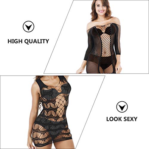 ARTIBETTER Conjunto de 4 Peças de Lingerie Sexy Conjunto de Lingerie Sexy Body Sexy Lingerie Lingeri