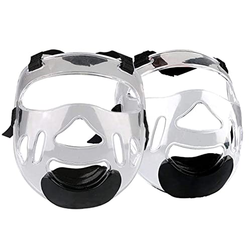 Karate Face Cover, Face Cover Clear Taekwondo Mask With Adjustable Strap, Protective Detachable Thickening Face Shield, Boxing Headgear Taekwondo Sports Shield Taekwondo Protection For Sports Karate #TOP6