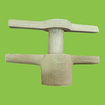 Kiruba Stores Burma Teak Wood Idiyappam Maker/Idiyappa Ural – Traditional Wooden Press for Homemade Idiyappam & Sevai | Handcrafted Kitchen Tool