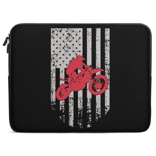 Funda para portátil con diseño Motocross USA 13 pulgadas